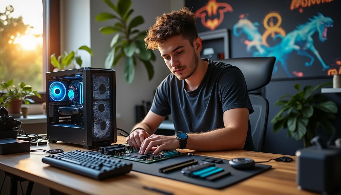 Illustration: Quels sont les composants essentiels d’un PC gamer ?