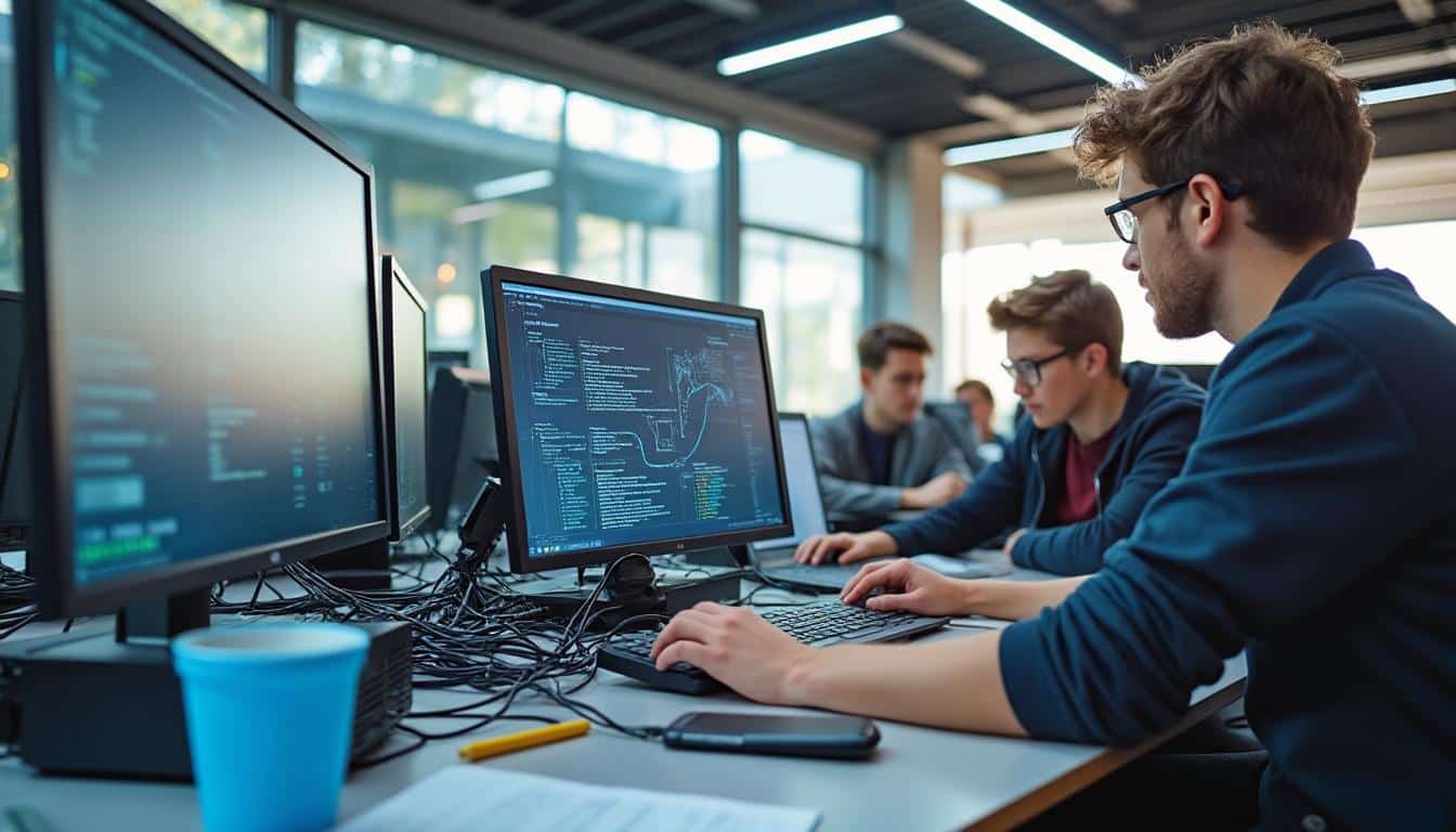 Illustration: Objectifs et compétences à développer avec le bac pro réseau informatique