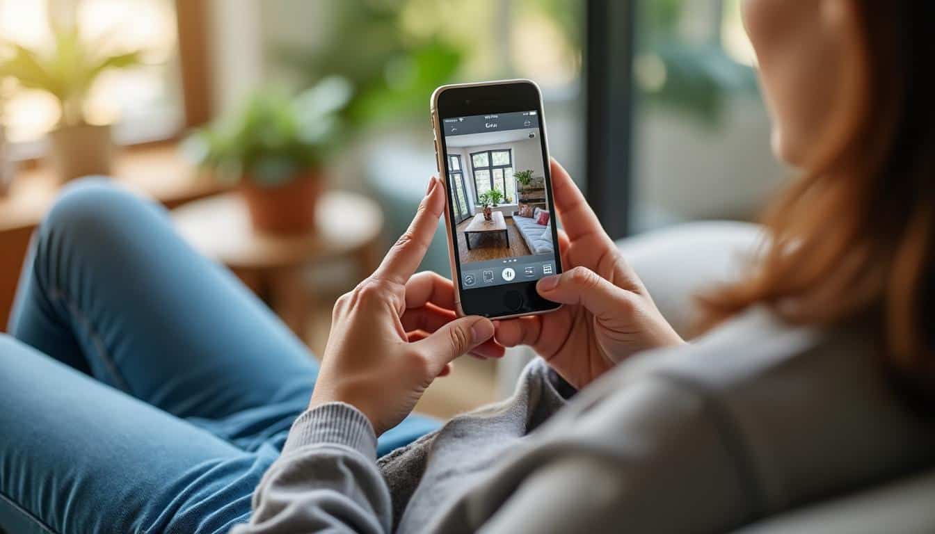 Illustration: Définition et fonctionnement d’une caméra de surveillance à distance sur smartphone