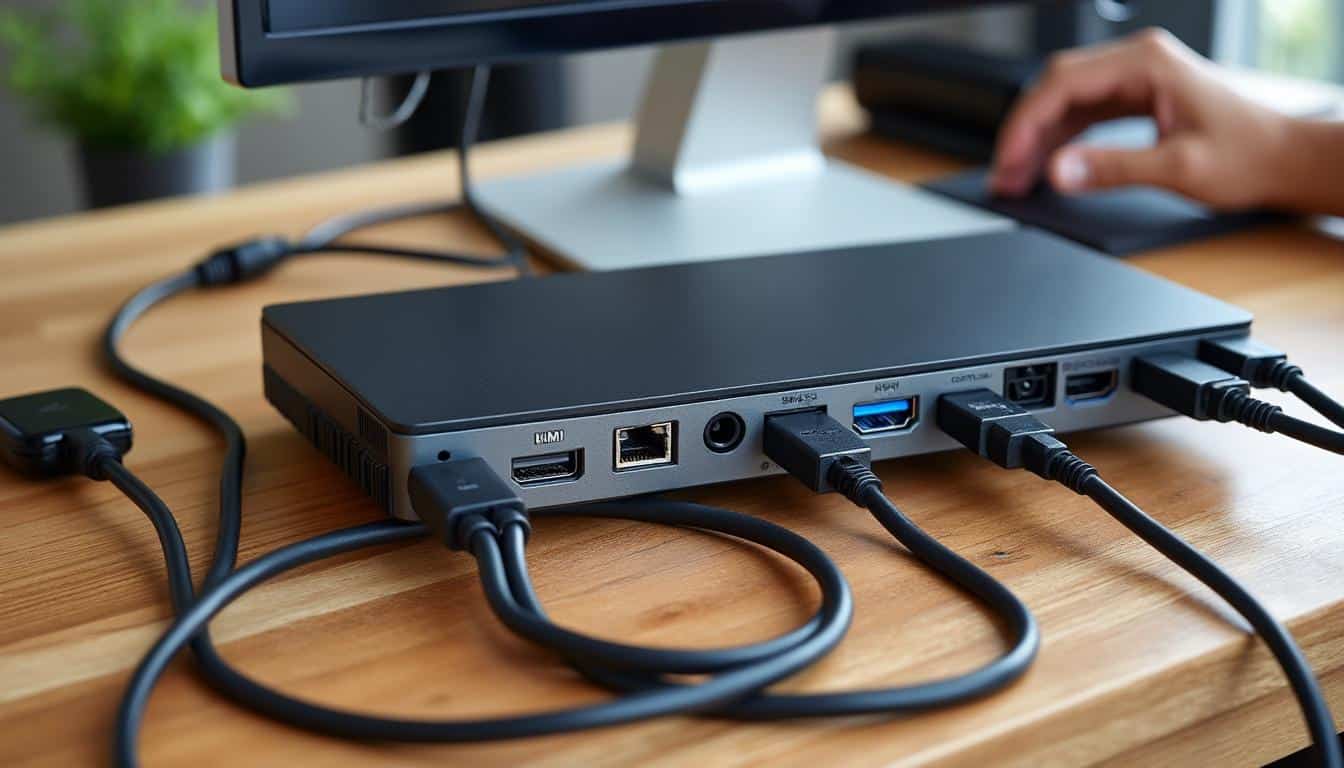 Illustration: Présentation des différents types de connectiques sur un PC