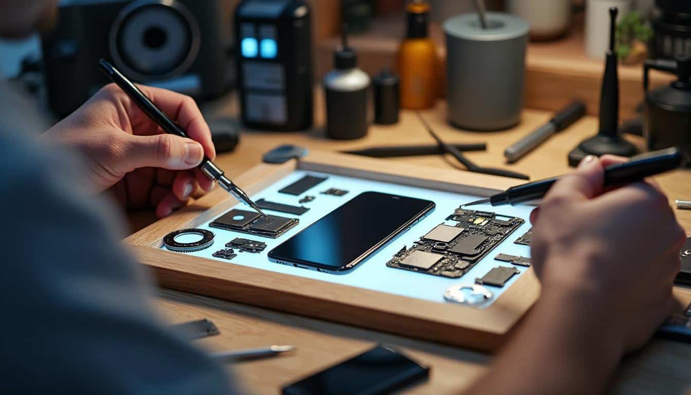 Illustration: Définition du support de stockage pour smartphone et fonctionnement de la mémoire mobile