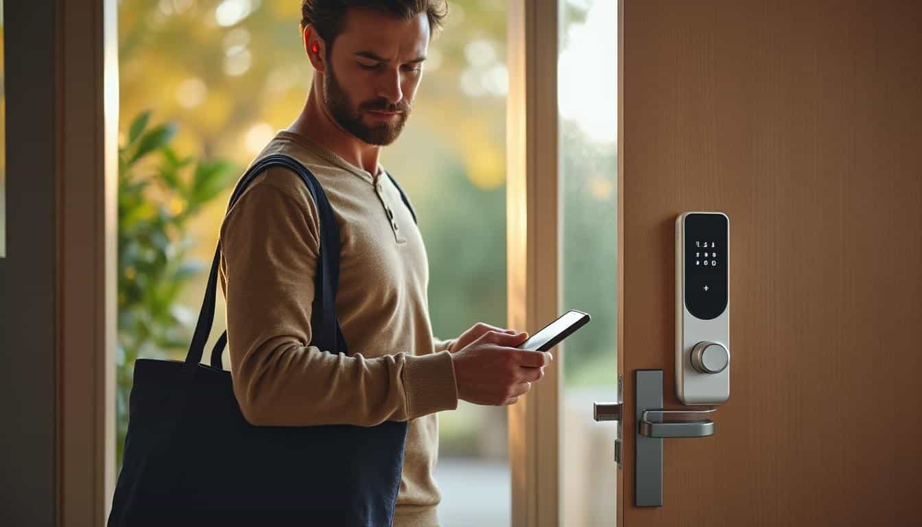 Illustration: Les avantages pratiques et quotidiens de l’utilisation d’une serrure connectée