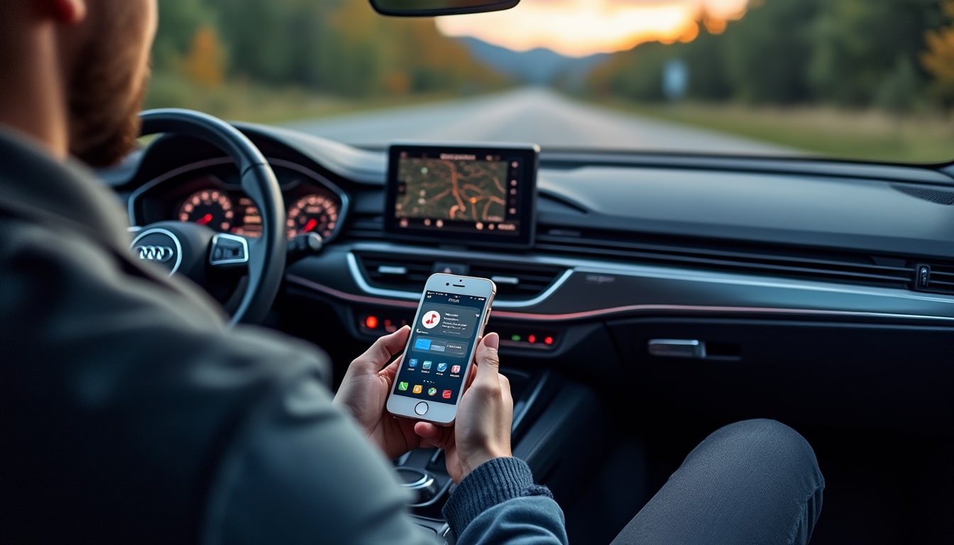 Illustration: Définition et rôle de l’interface smartphone Audi dans le système central