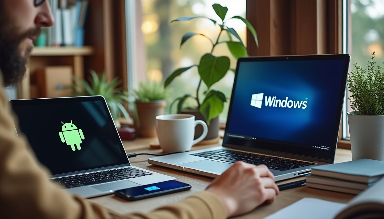 Illustration: Exemples de systèmes d’exploitation pour ordinateur et pour smartphone