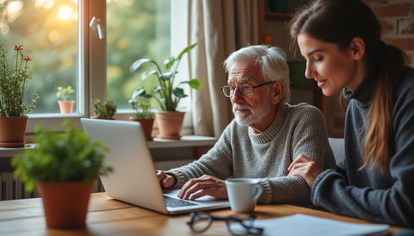 Aide informatique pour senior à domicile : guide complet et conseils
