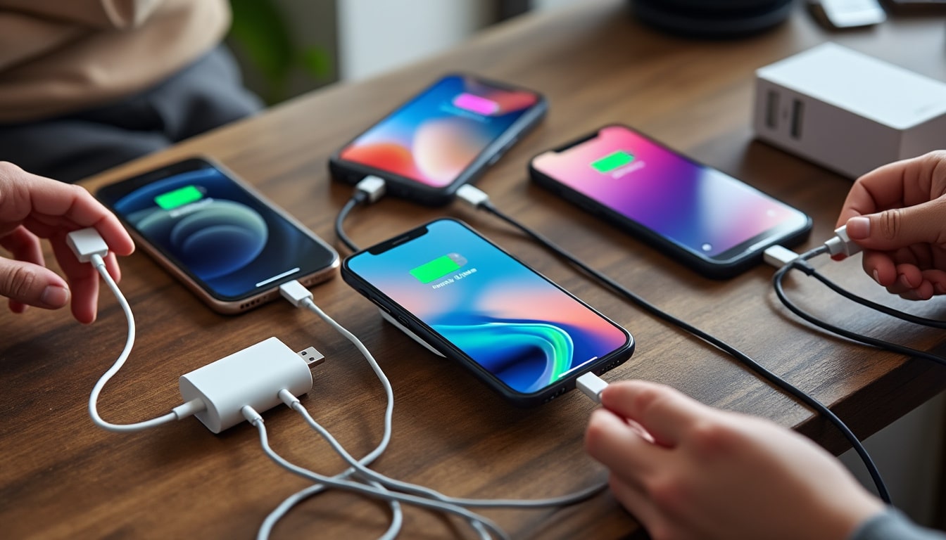 Illustration: Les différents standards et technologies de charge rapide de smartphone