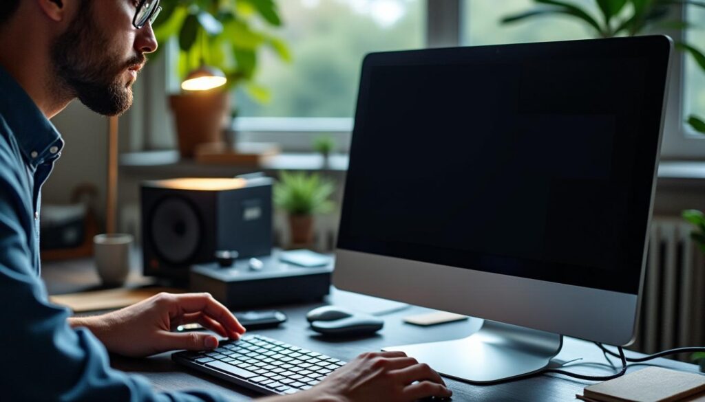 Mon PC s’allume mais l’écran reste noir sans bip : causes et solutions