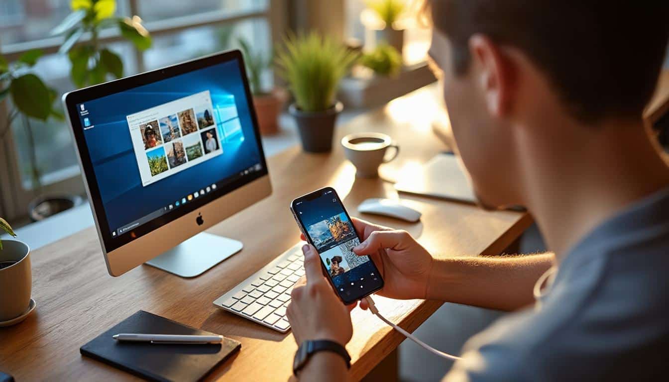 Transférer des photos d’iPhone sur PC : méthodes simples et astuces