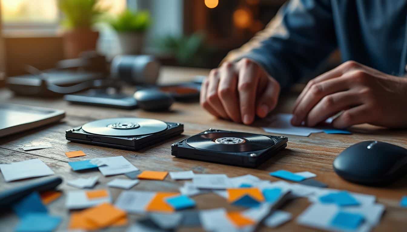 Illustration: Comprendre la fragmentation de fichiers : du disque dur au disque SSD