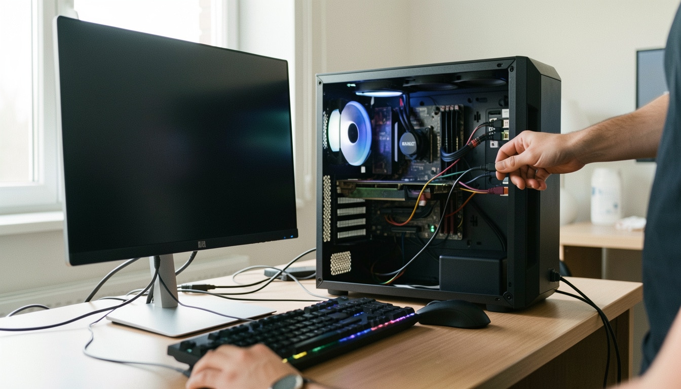 PC allumé, écran noir sans bip : que vérifier ?