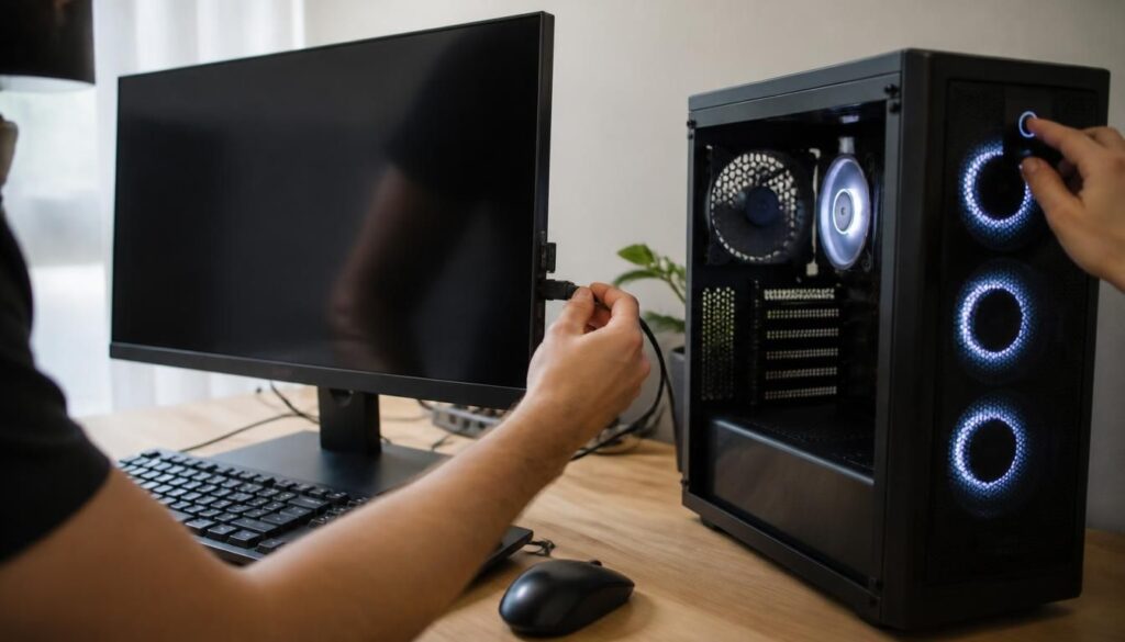 PC qui s’allume mais écran noir : que vérifier ?